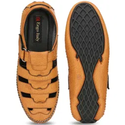 Eego Italy Men's Tan Fisherman Sandals image 4