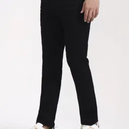 Greenfibre Black Cotton Tailored Fit Jeans image 3