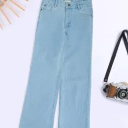 Pantaloons Junior Girls Light Blue Jeans-picture-46