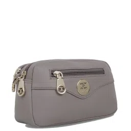 Esbeda Grey PU Solid Sling Handbag image 4