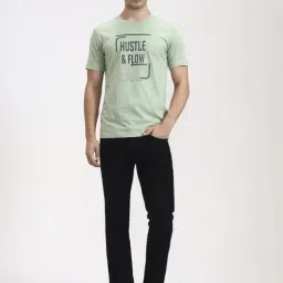 Greenfibre Black Cotton Tailored Fit Jeans image 5