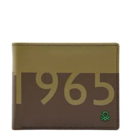 United Colors of Benetton Alectoria Olive Casual Leather Bi-Fold Wallet for men-picture-22