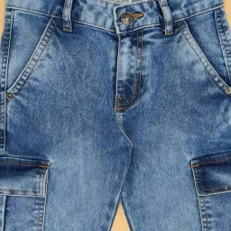 Pantaloons Junior Boys Dusk Blue Regular Fit Jeans image 4