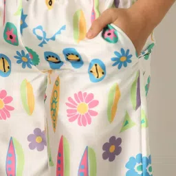 VERO MODA GIRL Multicolor Printed Pants image 4