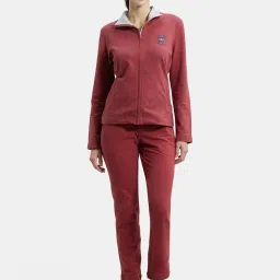 Jockey UL08 Women's Super Combed Cotton Elastane Full Zip High Neck Jacket With Front Pockets image 4