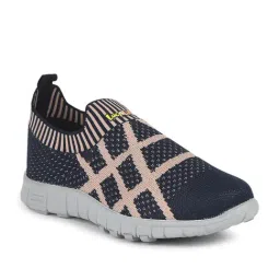 Lucy & Luke By Liberty Kids Navy & Pink Slip On Shoes image 2