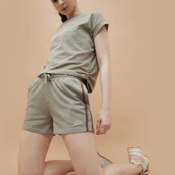 Kappa Light Brown Regular Fit Sports Shorts image 4