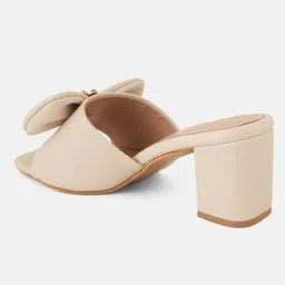 Lavie Textured Block Mules with Bows image 3