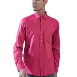 Turtle Red Cotton Slim Fit Dobby Shirt image 4