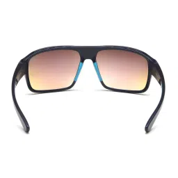 IDEE Brown Wraparound UV Protection Sunglasses for Men image 4
