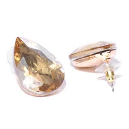 Jewels Galaxy Gold-Plated Teardrop Shaped Studs image 2