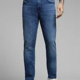 Jack & Jones Blue Cotton Skinny Fit Jeans-picture-37