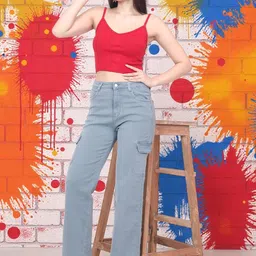 DressBerry Women James Straight Fit High-Rise Stretchable Jeans-picture-36