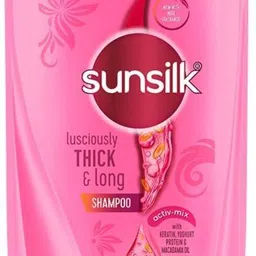 sunsilk Lusciously Thick & Long Shampoo, With Keratin ,Yoghurt Protein & macadamia Oil image 2