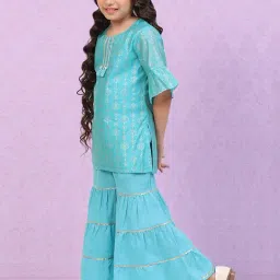 Biba Girls Blue Suit Set image 3