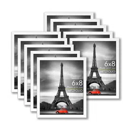 ArtzFolio White 8 to 12 Pieces Wood Wall Photo Frames-image-56