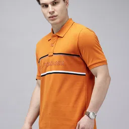U.S. Polo Assn. Slim Fit Brand Logo Embroidered Polo Collar Pure Cotton T-shirt image 2