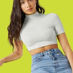 Dream Beauty Fashion Women High Neck Fitted Crop Top-picture-24