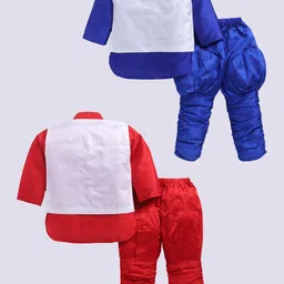 Covetus Kids-Boys Art Silk Solid Kurta Sets image 4