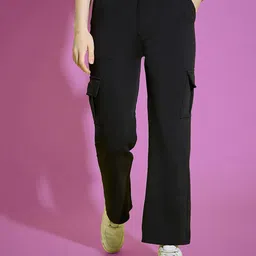 Dream Beauty Fashion Women Loose Fit High-Rise Cargos Trouser-image-75