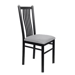 Rose Apollo ‎Faux Leather ‎Solid Back Metal Dinning Chair for Kitchen and Dining Room Grey-picture-12