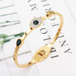 Jewels Galaxy Gold-Plated American Diamond Studded Bangle-Style Bracelet-image-53