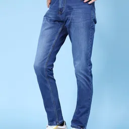 V-Mart Men Regular Fit Mid-Rise Light Fade Stretchable Jeans image 5