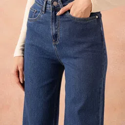 all about you Women High-Rise Stretchable Wide Leg Jeans image 4