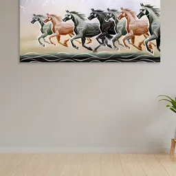 nestroots Brown & Black Radiance of seven Care Canvas Birds and Animals Wall Painting-picture-28