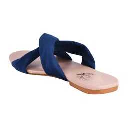 Shoetopia Colour Blocked Knot Designed Sandals - Blue image 3