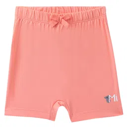 Mi Arcus  Cotton Solid Color Shorts Pack of 3 Green Yellow & Peach image 5