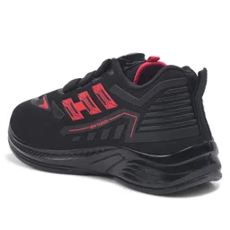 KATS Colour Blocked With Button Closure Shoes - Black image 5