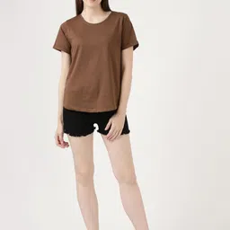 FILMODE Women Extended Sleeves Bio Finish Cut Outs T-shirt image 4