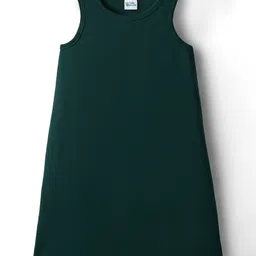 Hola Bonita Knit Full Sleeves Embellished Jacket with Solid Color Dress - Dark Green & Black image 5