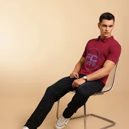French Connection Brand Logo Printed Polo Collar T-shirt image 2