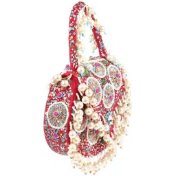 Odette Pink Embellished Clutches image 3