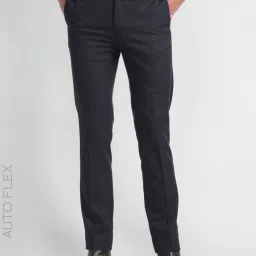 arrow new york Arrow Newyork Blue Slim Fit Trousers image 4