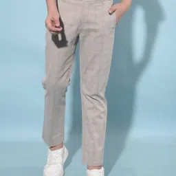 Crimsoune Club Boys Grey Checks Trousers-picture-48