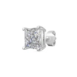 ANAYRA 925 Sterling Silver-Plated Artificial Stone Studded Square Shaped Studs image 3