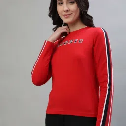 Iconic Red Cotton Printed T-Shirt image 4