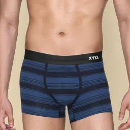 XYXX Multicolored Cotton Regular Fit Striped Trunks - Pack Of 3 image 4