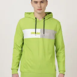 Lee Lemon Green Full Sleeves Hooded Sweatshirt-picture-17