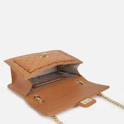 Van Heusen Orange Quilted Shoulder Bag image 4