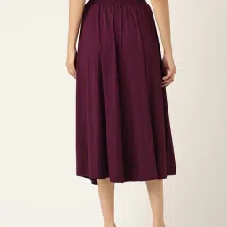 BRINNS Maroon A-Line Skirt image 2