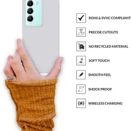 Sprig Back Cover for VIVO T3 5G (White) image 4