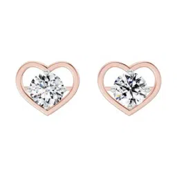 Sparkles Lab Grown Diamond 14k (585) Rose Gold Earrings for Women-picture-16
