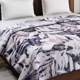 Monte Carlo Tulip Light Blue Polyester Printed 290 GSM Double Blanket image 4