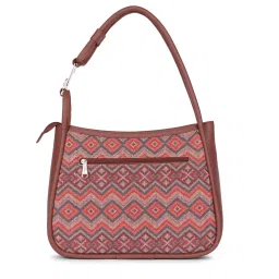 ZOUK Gwalior Weaves Printed Shoulder Handbag image 4