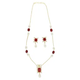 Sri Jagdamba Pearls Elysia Pearl Pendant Set for Women image 4