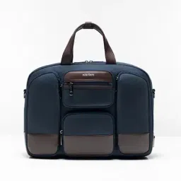 Scarters Terminal Navy Nylon Medium Messenger Bag-image-4